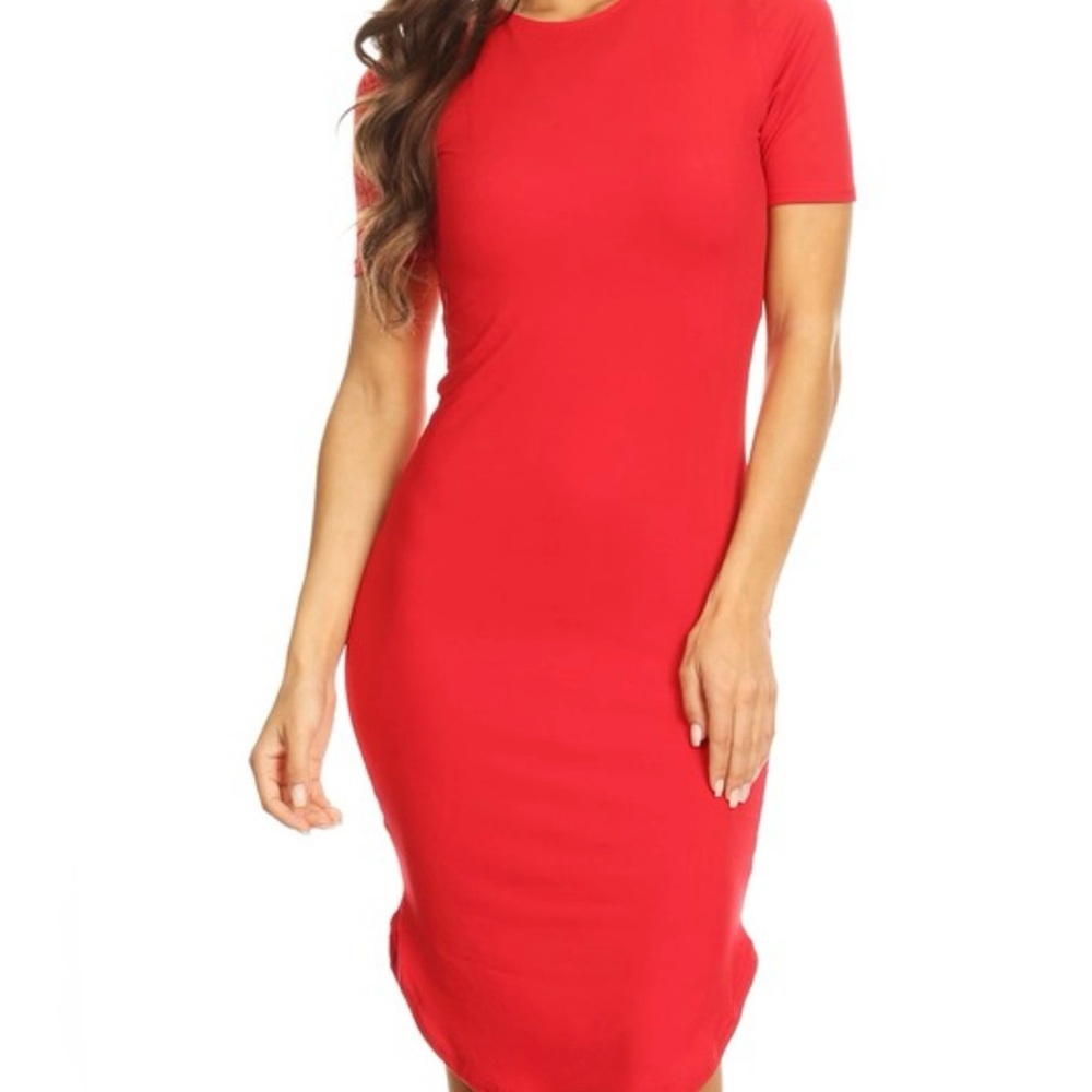 Round Hemline Mini Dress